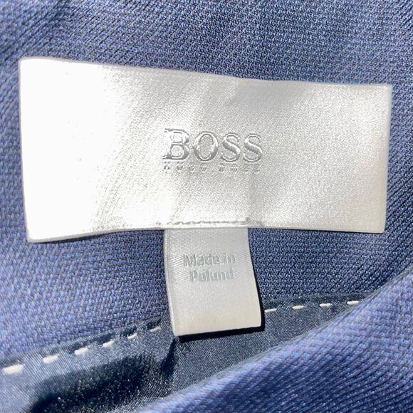 Boss Hugo Boss Wool Dress Navy Shift Minimalist - Picture 7 of 13